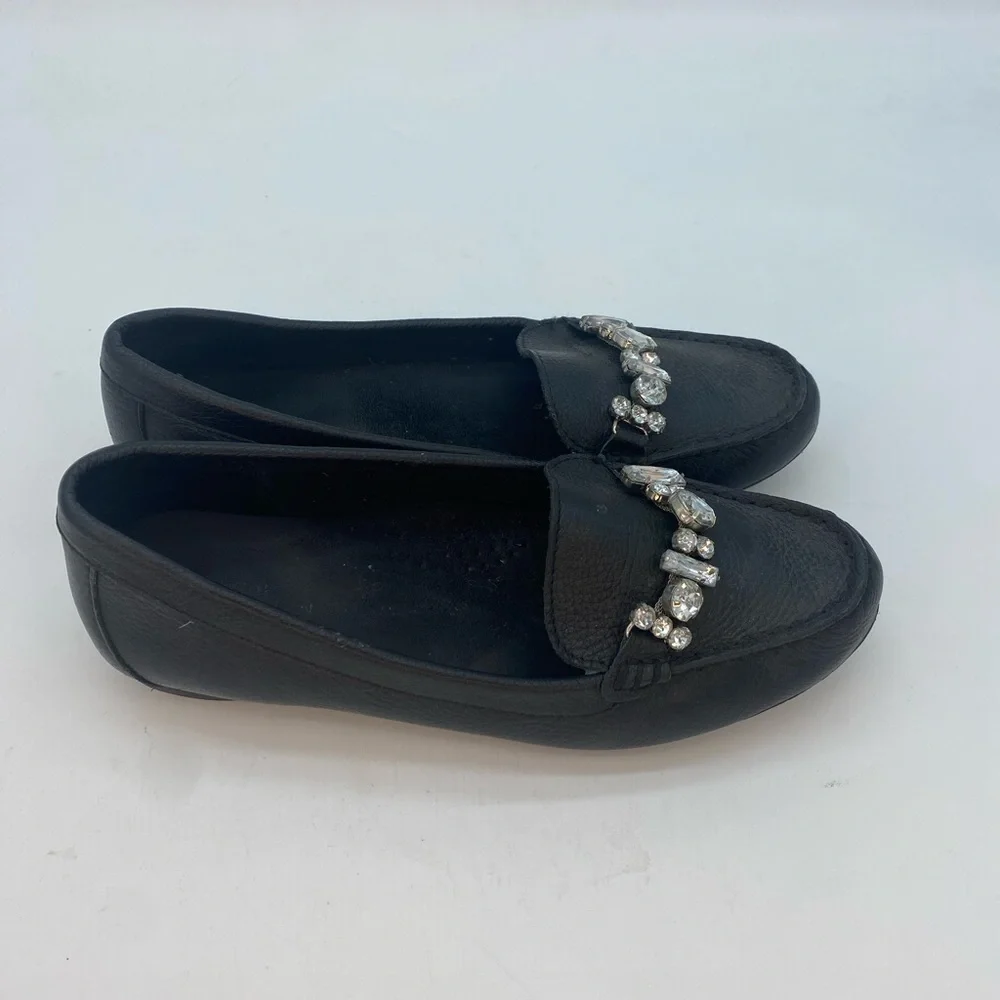 Leather Loafers with Rinestones - Picture 2 of 4